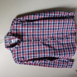 GAP Men's Oxford Tartan Plaid Shirt Slim S